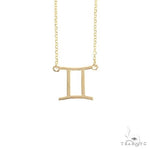 14K Gold Gemini Diamond Necklace 66713 - Image 3