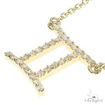 14K Gold Gemini Diamond Necklace 66713 - Image 4