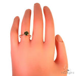 14K Gold Green Tourmaline Solitaire Engagement Ring 66429 - Image 4