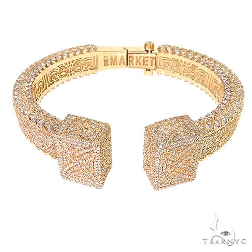 Nordic Hammer Diamond Bangle Bracelet 69564 - Image 3