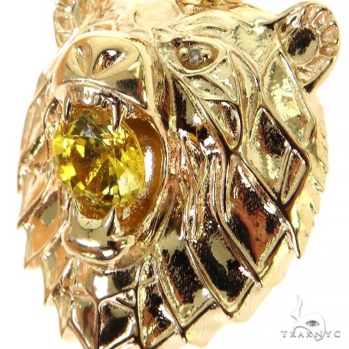 14K Gold Grizzly Bear Pendant, photo 3 of 7