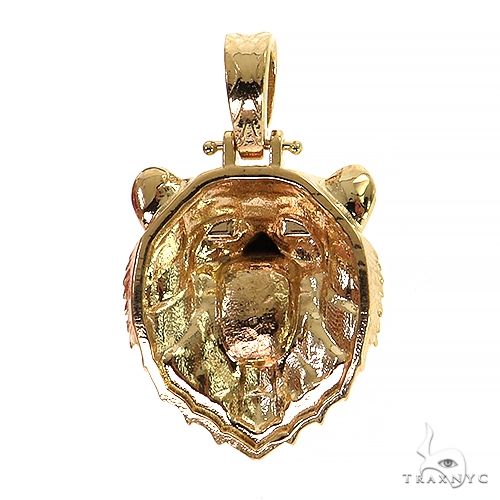 14K Gold Grizzly Bear Pendant 68745 - Image 4