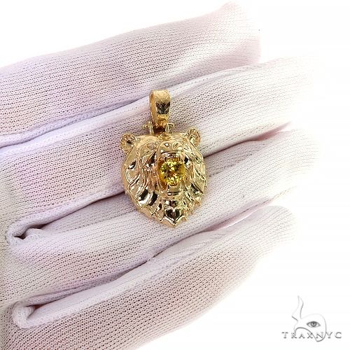 14K Gold Grizzly Bear Pendant, photo 7 of 7