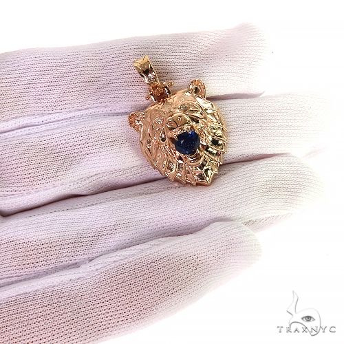 14K Gold Grizzly Bear Pendant, photo 7 of 7