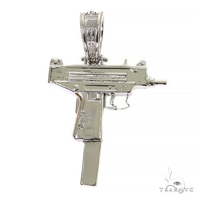 14K Gold Gun Pendant 68742 - Image 1