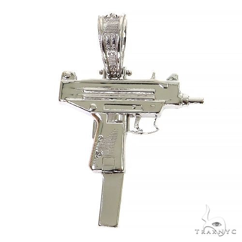 14K Gold Gun Pendant 68742 - Image 1