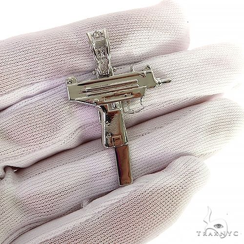 14K Gold Gun Pendant 68742 - Image 7