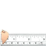 14K Gold Half Broken Heart Necklace 66682 - Image 5