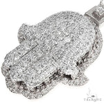 14K Gold Hamsa Diamond Pendant 66869 - Image 3