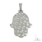 14K Gold Hamsa Diamond Pendant 66869 - Image 4