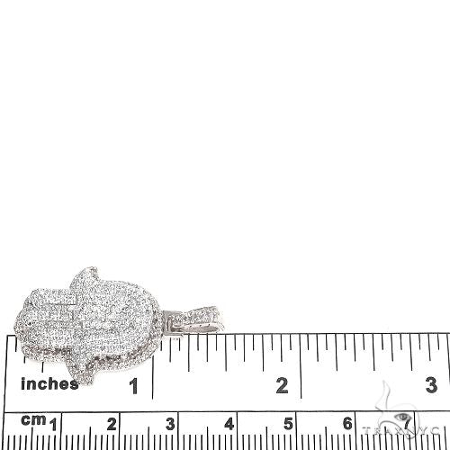 14K Gold Hamsa Diamond Pendant 66869 - Image 6