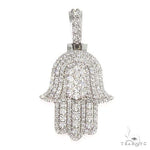 14K Gold Hamsa Diamond Pendant 66870 - Image 1