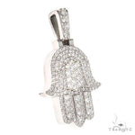 14K Gold Hamsa Diamond Pendant 66870 - Image 2