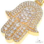 14K Gold Hamsa Diamond Pendant 66871 - Image 3