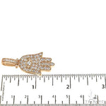 14K Gold Hamsa Diamond Pendant 67952 - Image 6
