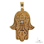14K Gold Hamsa Pendant 67706 - Image 1