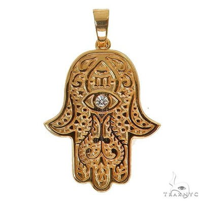 14K Gold Hamsa Pendant 67706 - Image 1