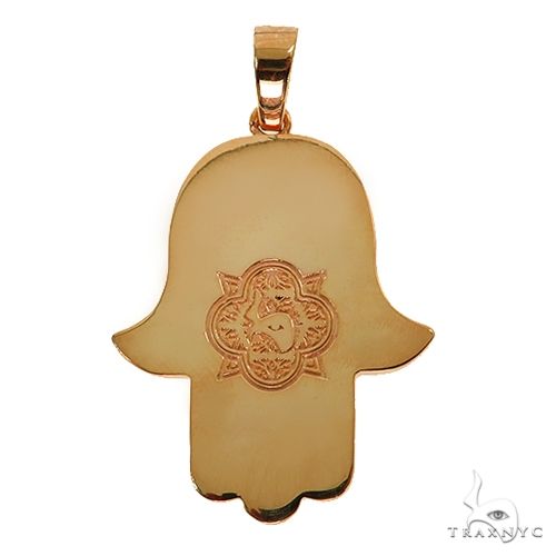 14K Gold Hamsa Pendant, photo 4 of 6