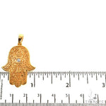 14K Gold Hamsa Pendant 67706 - Image 5