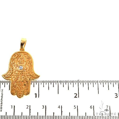 14K Gold Hamsa Pendant, photo 5 of 6