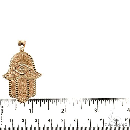 14K Gold Hamsa Pendant, photo 5 of 7