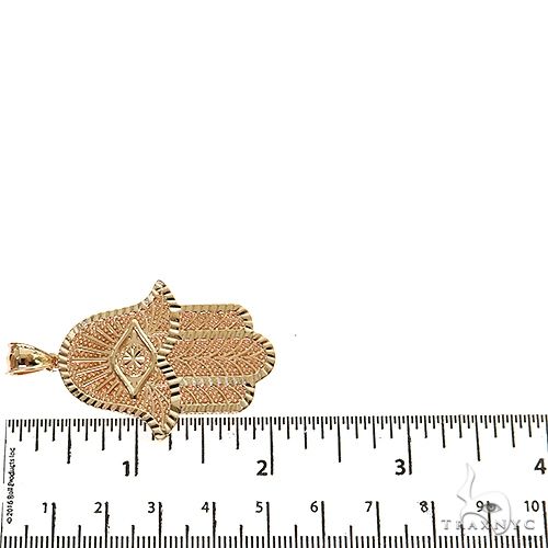 14K Gold Hamsa Pendant, photo 6 of 7
