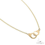 14K Gold Handcuffs Necklace 66802 - Image 2
