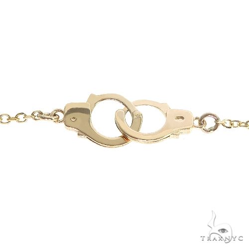 14K Gold Handcuffs Necklace 66802 - Image 3