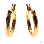 14K Gold Hoop Earrings 15mm 69908 - Image 1