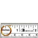 14K Gold Hoop Earrings 15mm 69908 - Image 4