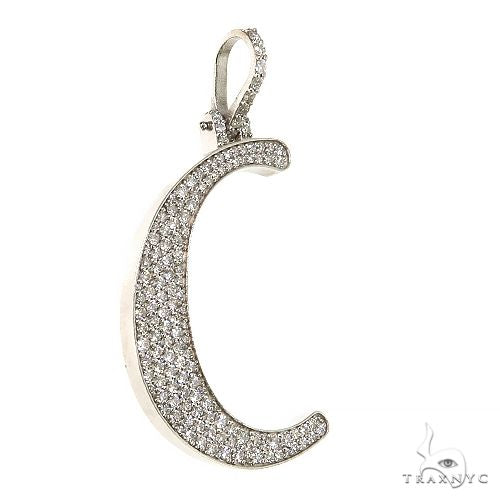 14K Gold Initial Diamond Pendant, photo 2 of 6