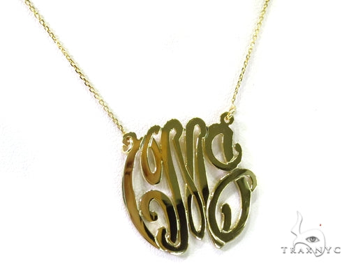 14K Gold Initial Necklace 39271 - Image 3
