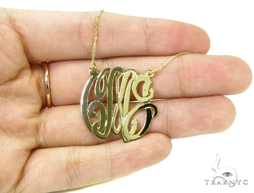 14K Gold Initial Necklace 39271 - Image 9