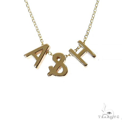 14K Gold Initial Necklace 68575 - Image 1