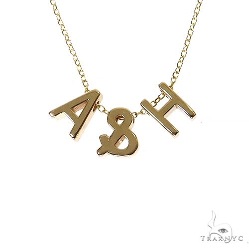 14K Gold Initial Necklace 68575 - Image 1