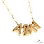 14K Gold Initial Necklace 68575 - Image 2