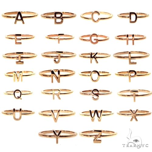 14K Gold Initial Ring 68720 - Image 1