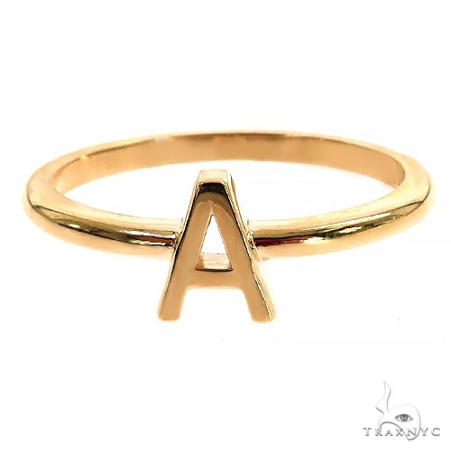 14K Gold Initial Ring 68720 - Image 2