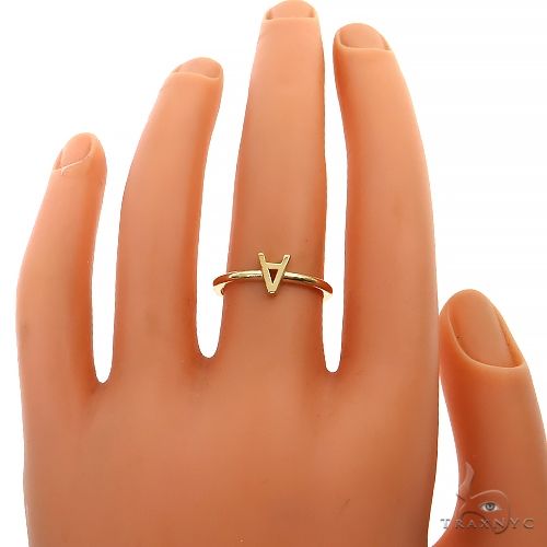 14K Gold Initial Ring | TraxNYC