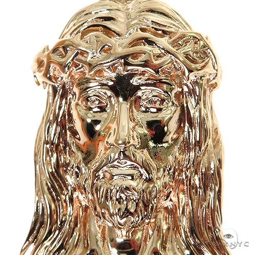 14K Gold Jesus Pendant 67576 - Image 4