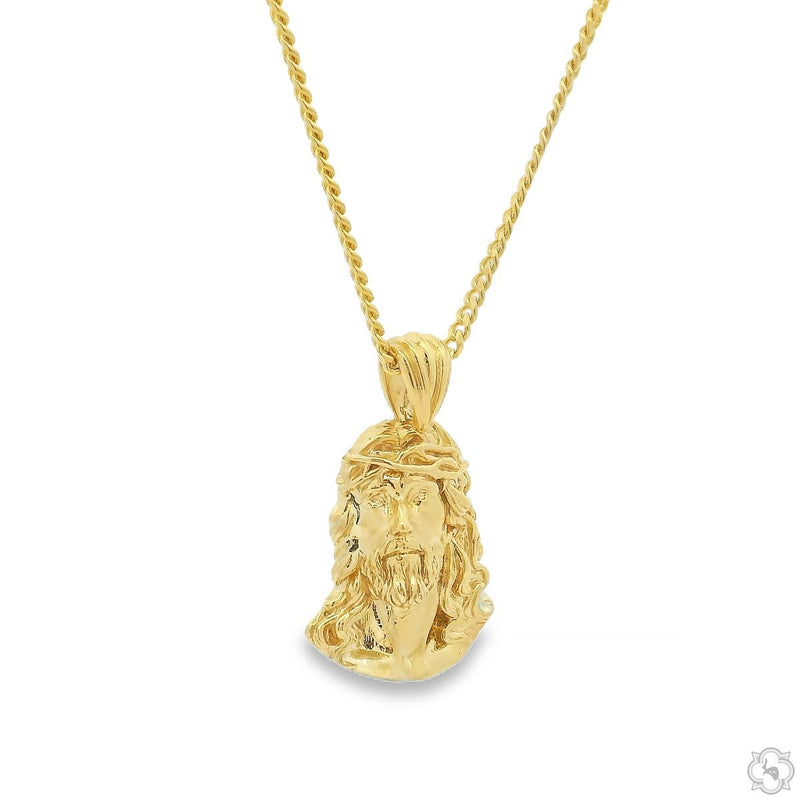 14K Gold Jesus Pendant Set 70679 - Image 3
