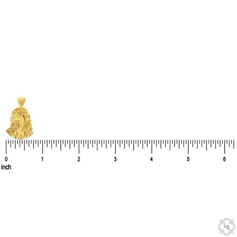 14K Gold Jesus Pendant Set 70679 - Image 5