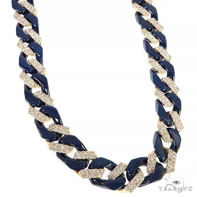 14K Gold Lab Diamond Ceramic Miami Cuban n 68177 - Image 1