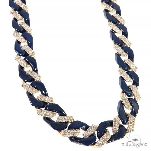 14K Gold Lab Diamond Ceramic Miami Cuban n 68177 - Image 1