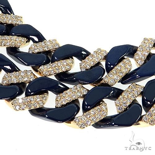 14K Gold Lab Diamond Ceramic Miami Cuban n 68177 - Image 4