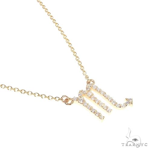 14K Gold Scorpio Diamond Necklace 66721 - Image 2