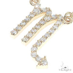 14K Gold Scorpio Diamond Necklace 66721 - Image 4