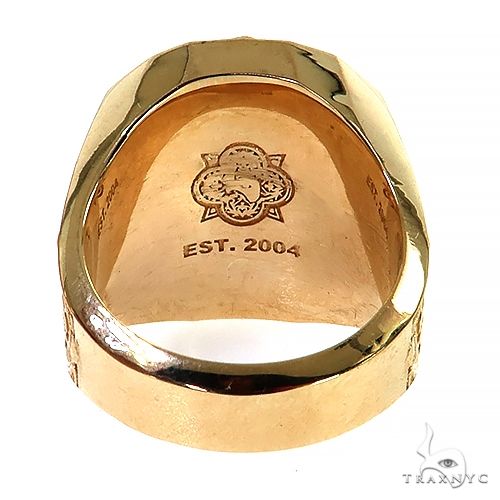 14K Gold Leonardo Da Vinci Lion Ring, photo 4 of 6