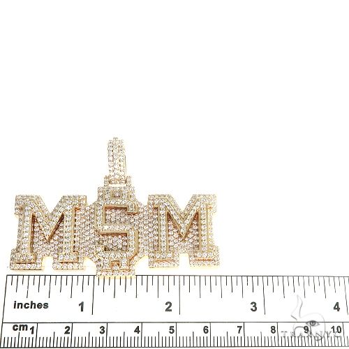 14K Gold M$M Diamond Pendant 66756 - Image 4