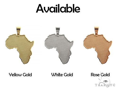 14K Gold Medium African Pendant, photo 5 of 5